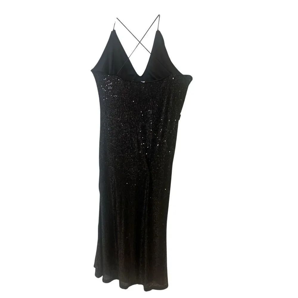 ASOS design sequin formal evening dress maxi length sz 12